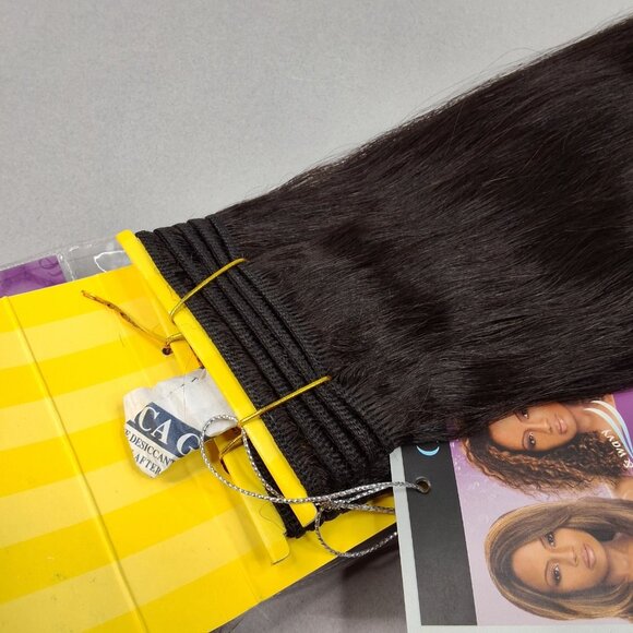 14" Indian Disco Curl #1B Off Black 100% Real Human Hair Extensions Outre - Picture 4 of 8